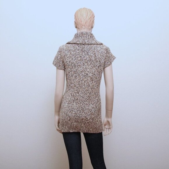 Inc Cowl Neck Cable Knit Tunic Sweater Tan Women Size M - Picture 3 of 8